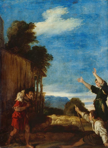 The parable of the lost sheep de Domenico Fetti