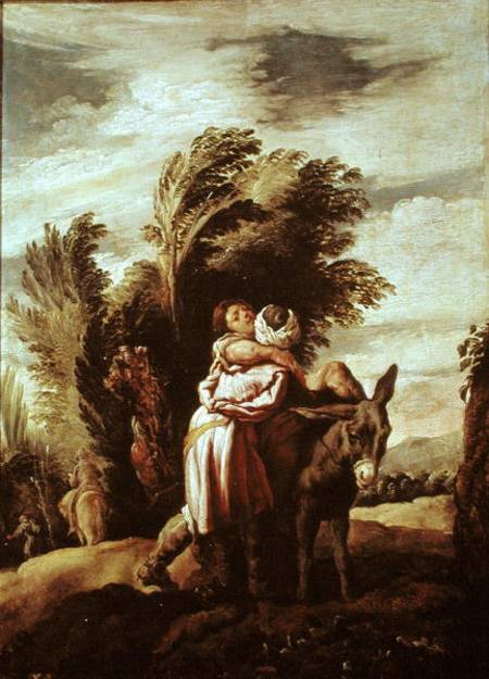 The Parable of the Good Samaritan de Domenico Fetti