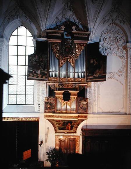 View of the Renaissance organ de Domenico Pozzo