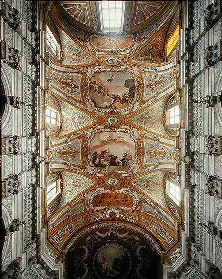 The vault of the nave and part of the cupola (photo) de Domenico Rossi