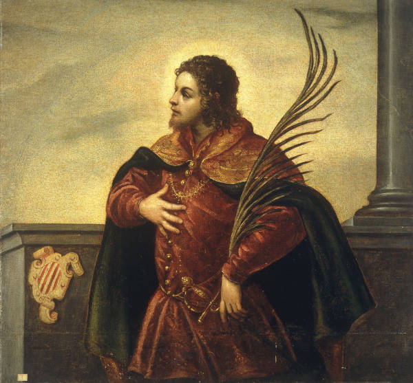 D.Tintoretto / Holy Martyr / Paint. de Domenico Tintoretto