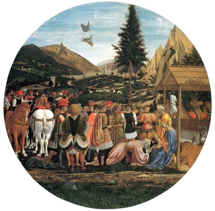 The Adoration of the Magi (Medici Tondo) de Domenico Veneziano