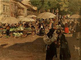 Market day in Banská Bystrica de Dominik Skutecky