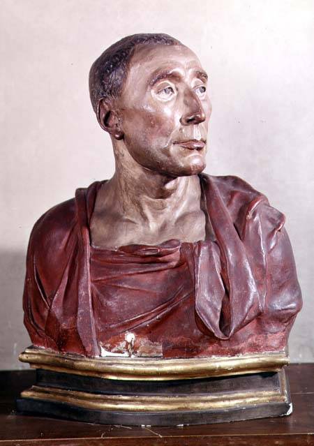 Portrait bust of the condottiere Niccolo da Uzzano (1359-1431) de Donatello