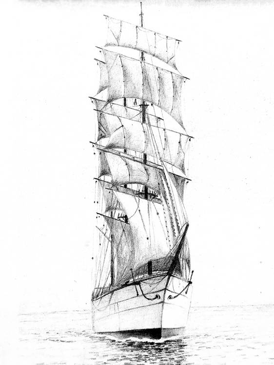 Segelschiff 2 de Doris Beckmann