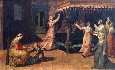 The Vision of St. Hildegard (1098-1179) (panel) de Dosso Dossi