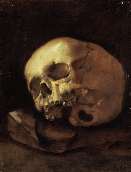 A skull de Dutch School