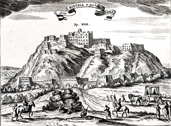 Bietala, fortress of Lama the Great, Kingdom of Lhassa,illustration from ''La Chine illustree'' Atha de Dutch School