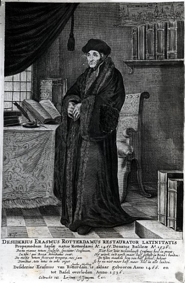 Desiderius Erasmus, ''Restorer of the Latin language'' de Dutch School