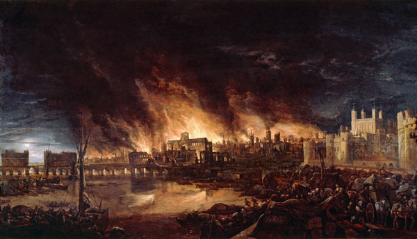 The Great Fire of London de Dutch School