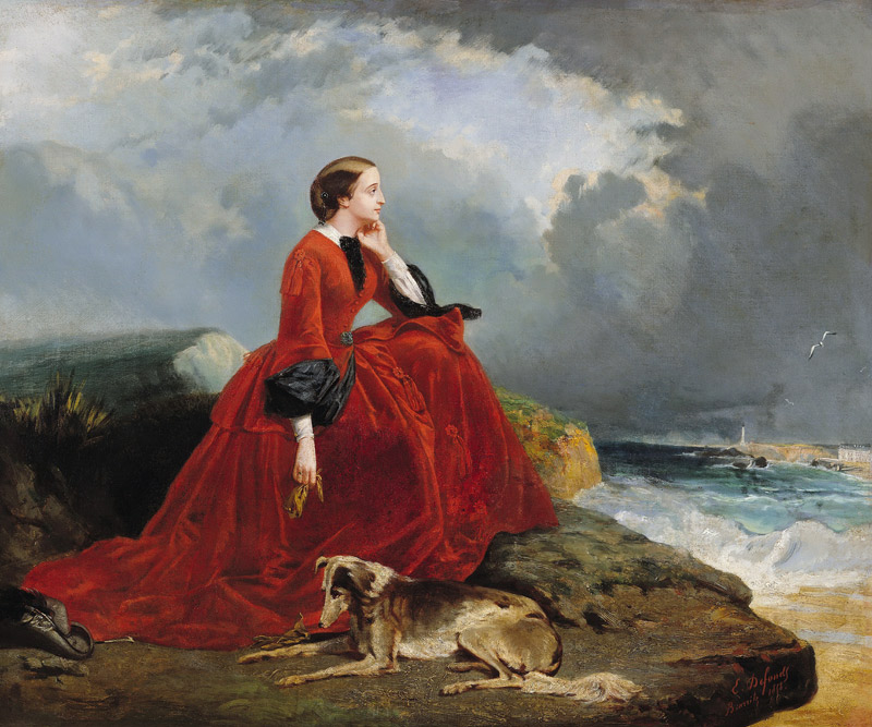 Empress Eugenie (1826-1920) at Biarritz de E. Defonds