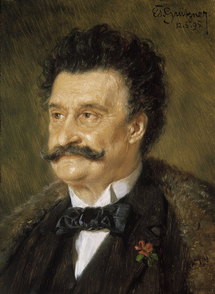 Johann Strauss II, portrait de E. Grützner