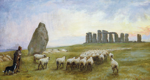 Returning Home, Stonehenge, Wiltshire de Edgar Barclay