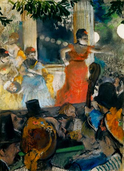 En el cafe - Le Ambassadeurs de Edgar Degas