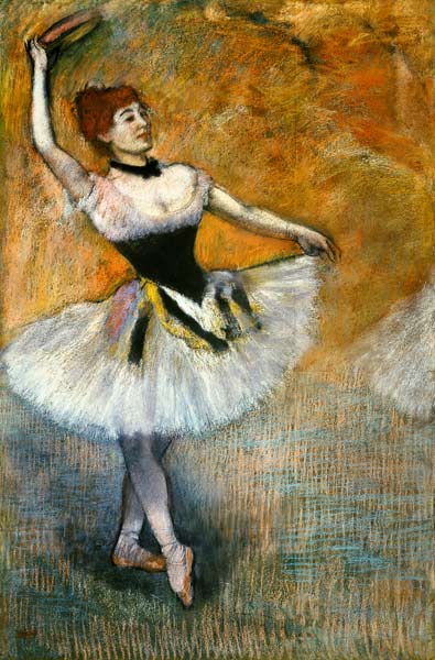 Bailarina con tamboril de Edgar Degas