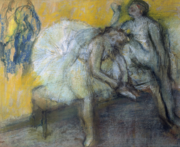 Two Dancers Relaxing de Edgar Degas