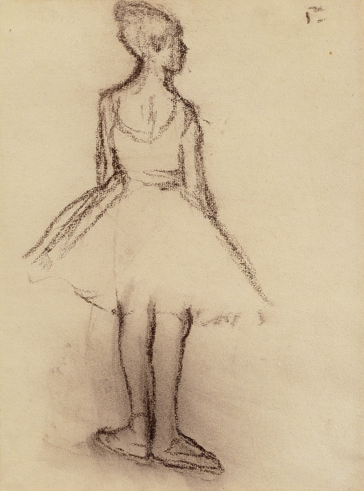 Ballerina viewed from the back de Edgar Degas