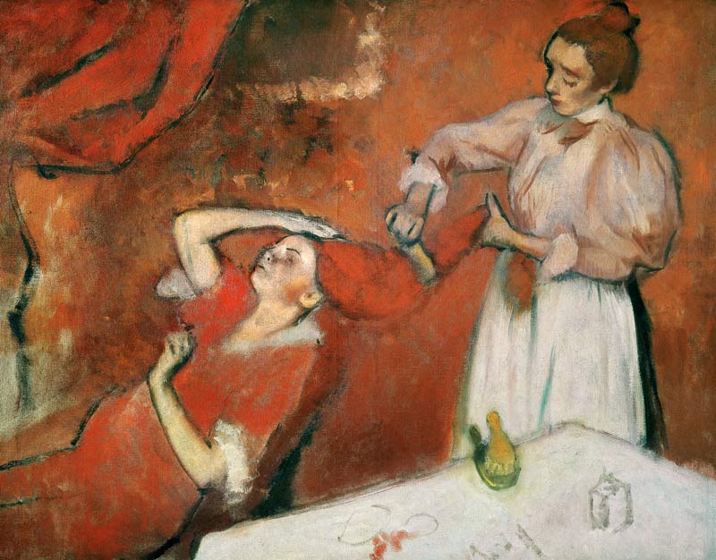 Combing the Hair de Edgar Degas