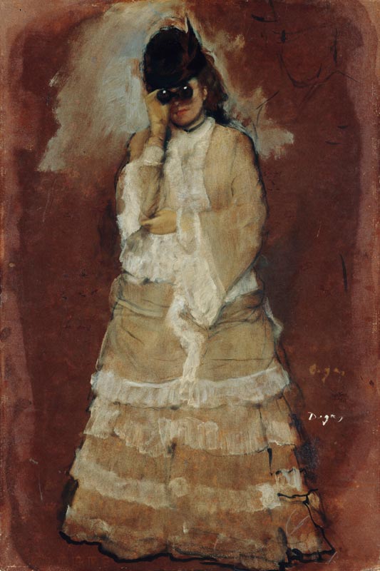 Lady with field glasses. de Edgar Degas