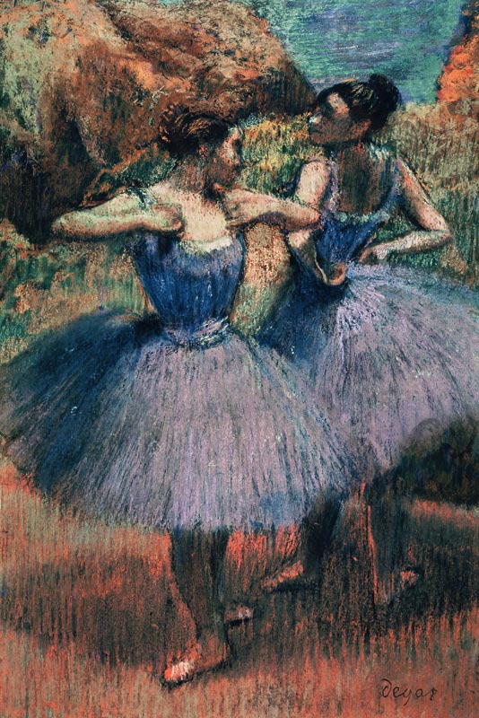 Dancers in Violet de Edgar Degas