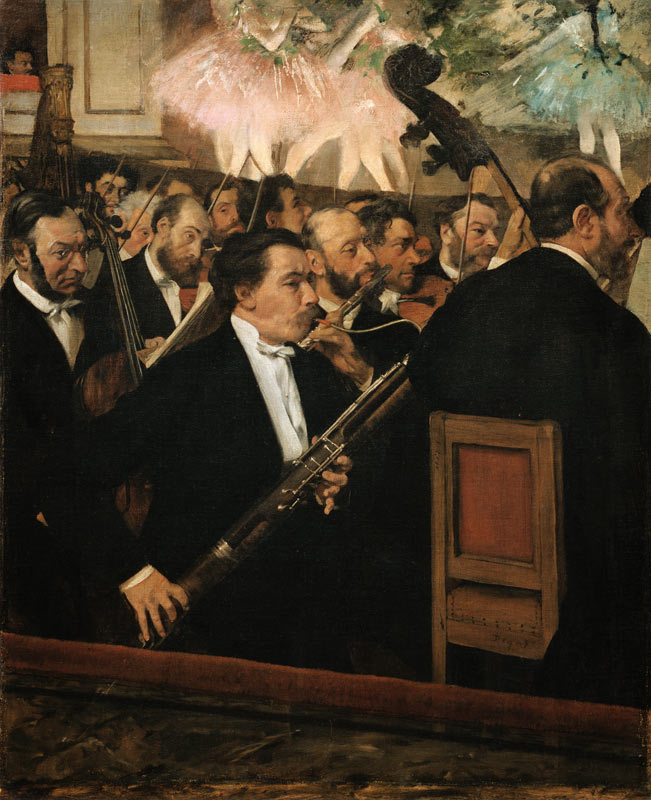 La orquesta de ópera de Edgar Degas