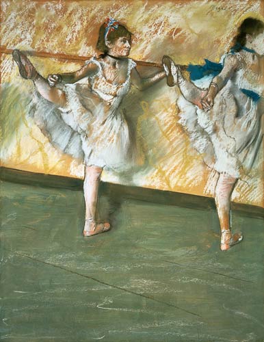 Dancers at the bar de Edgar Degas