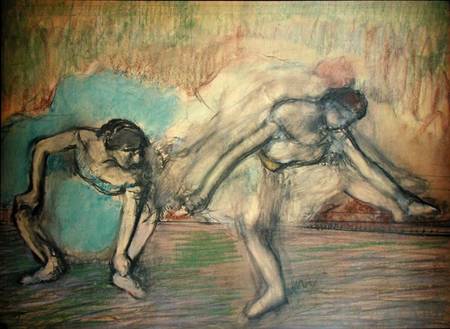 Two Dancers Resting de Edgar Degas