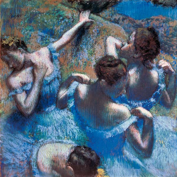 Bailarinas azules de Edgar Degas