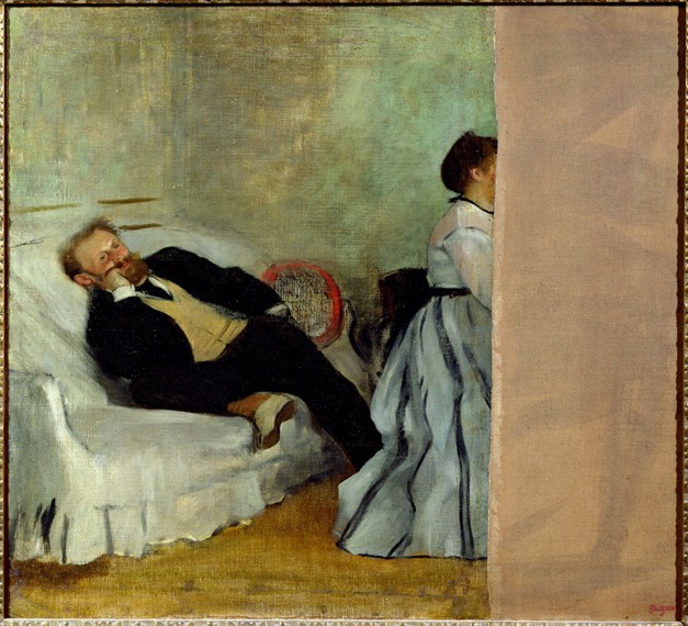 The painter Edouard Manet with his wife Suzanne de Edgar Degas