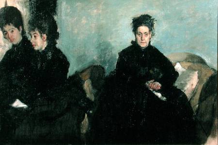 The Duchess de Montejasi and her daughters Elena and Camilla de Edgar Degas