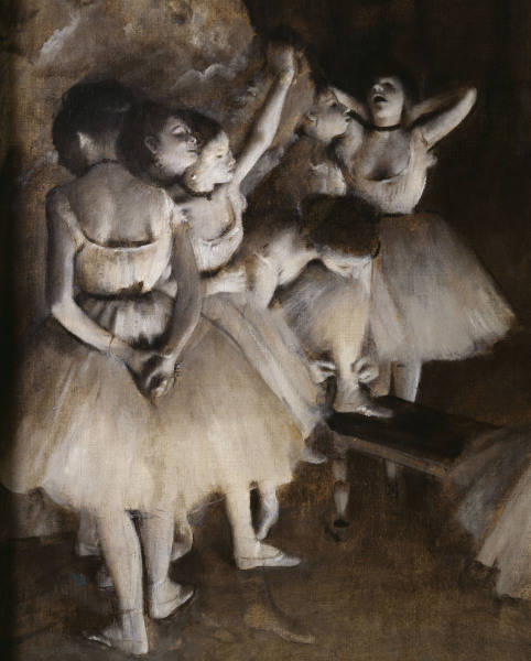 E.Degas / Ballet rehearsal on stage de Edgar Degas