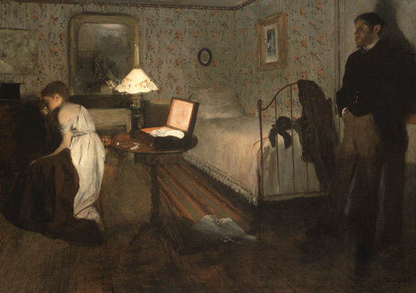 The Interior (Rape Scene) de Edgar Degas