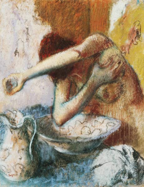 Young woman at the toilet de Edgar Degas