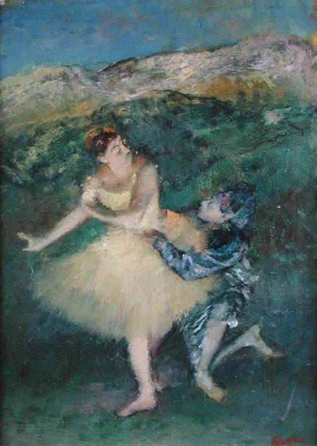 Harlequin and Colombine de Edgar Degas