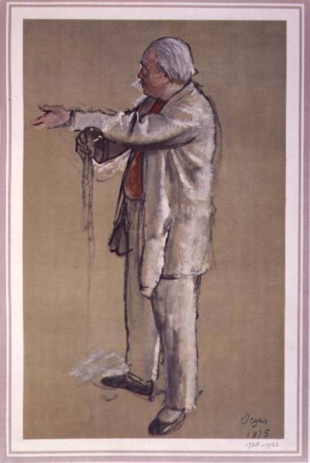 Jules Perrot (1810-92) 1875 (w/c and gouache on paper) de Edgar Degas