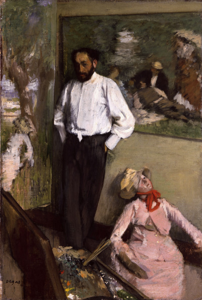 Artist in studio de Edgar Degas