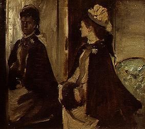 Madam Jeantaud in front of the mirror de Edgar Degas