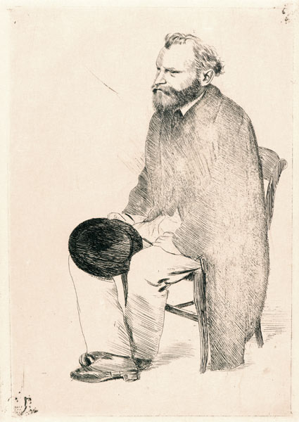 Portrait of the artist Édouard Manet (1832-1883) de Edgar Degas
