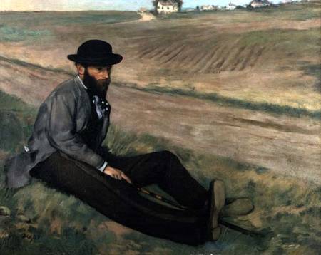 Portrait of Eugene Manet de Edgar Degas
