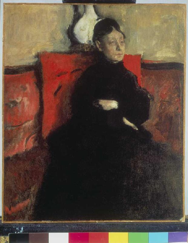 Portrait of the duchess of Montejasi-Cicerale, the de Edgar Degas