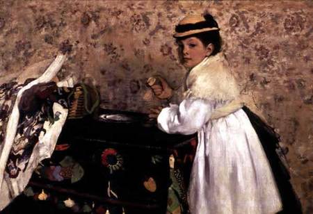 Portrait of Hortense Valpincon as a Child de Edgar Degas