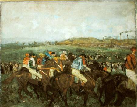 Race Meeting. Before the Departure de Edgar Degas