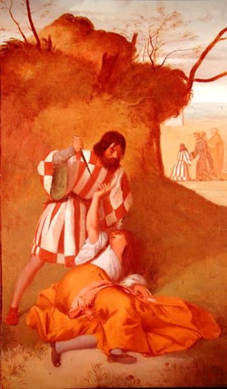 Saint Anthony resuscitating a woman killed by her husband de Edgar Degas