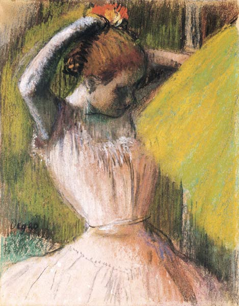 Sich frisierende Tänzerin de Edgar Degas