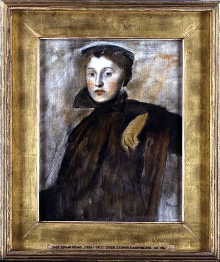 Study for a Portrait of a Lady de Edgar Degas