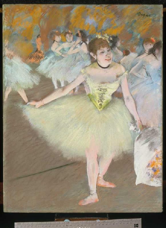 Dancers on the stage de Edgar Degas