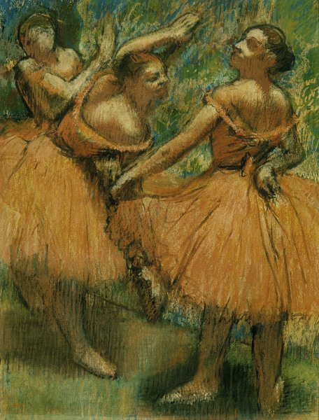 Dancers in Red de Edgar Degas