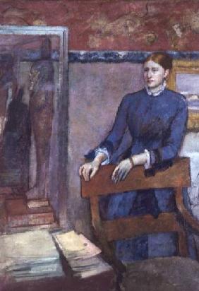 Helene Rouart in her Father's Study
