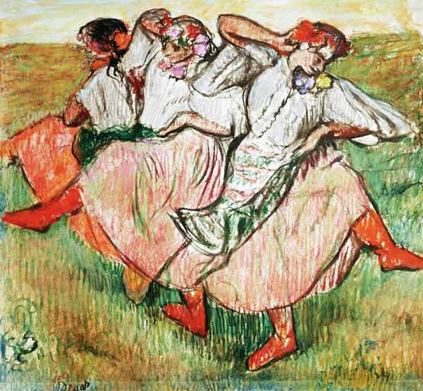 Three Russian Dancers de Edgar Degas