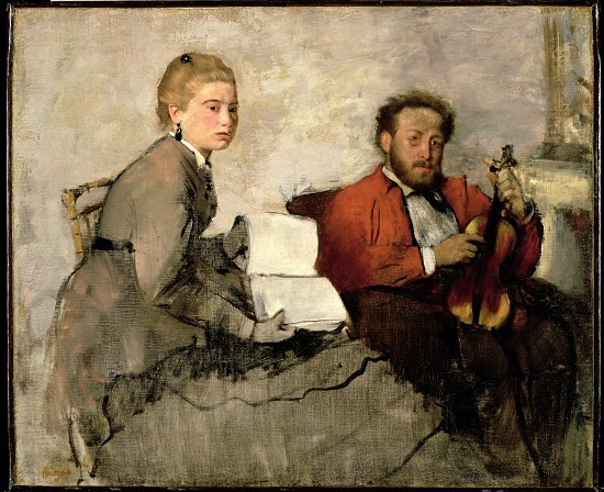 Violinist and Young Woman de Edgar Degas